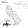 Massage Salon Tattoo Chair Esthetician Bed with Hydraulic Stool,Multi-Purpose 3-Section Facial Bed Table, Adjustable