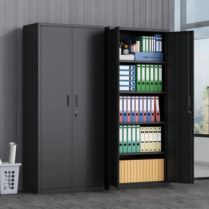 71 Inch Metal Filing Cabinet, Office Filing Cabinet with Door and Lock, Large Filing Cabinet with Adjustable Metal Frame