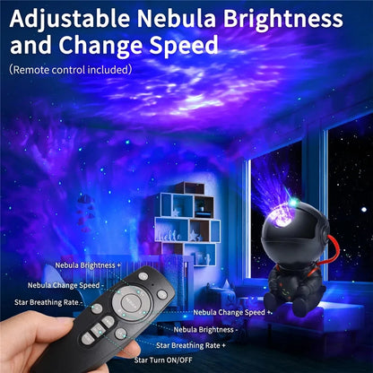 Projecteur de galaxie à LED, veilleuse, projecteur d'étoiles, projecteur d'astronaute, lumière de galaxie pour la maison, décoration de chambre à coucher, cadeau pour enfants