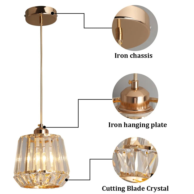 Lustre moderne avec ampoule E27 pour salle à manger, chambre à coucher, luminaire suspendu, lustres, lampes suspendues simples, décoration d'intérieur, plafond