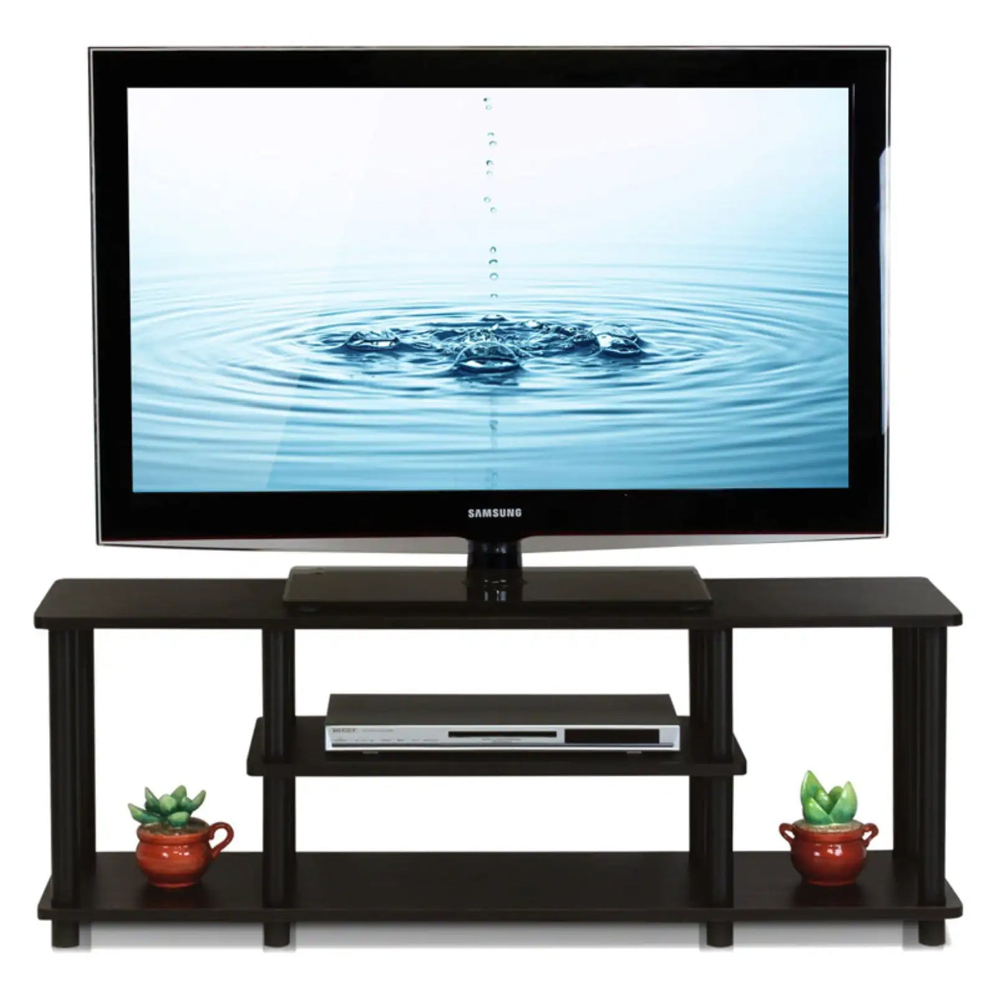 Turn-N-Tube No Tool 3-Tier Entertainment TV Stands Multicolor Living Room Furniture