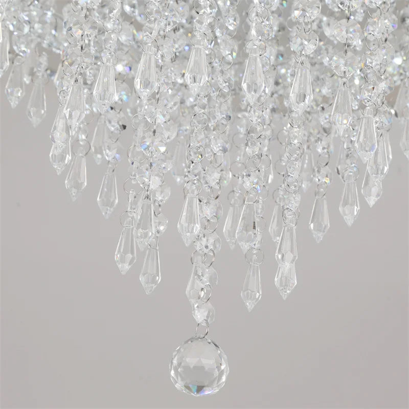 Modern K9 Luxury Crystal Ceiling Lamp Smart Led Living Dining Room Pendant Light Chandelier Remote Control Hanging Decor Luminai