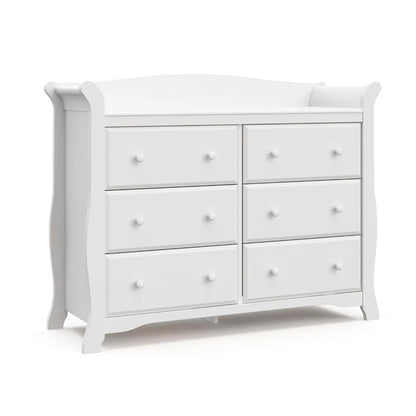 Avalon 6 Drawer Double Dresser Dresser for Bedroom,Nursery Dresser OrganizerChest for Bedroom with 6 Drawers, Classic Design