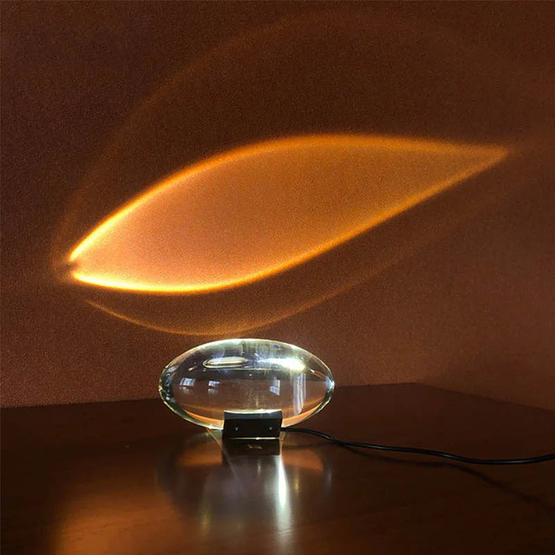 Lampe de table LED en cristal œil du ciel, design italien, lampe de chevet pour salon, chambre à coucher, décoration, projecteur de nuit, cadeau