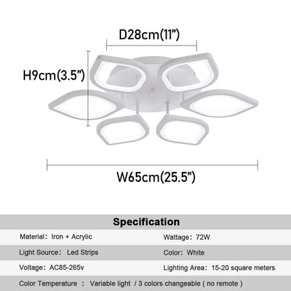 Lámparas de techo LED de acrílico modernas, iluminación brillante para sala de estar, dormitorio, cocina, accesorios de iluminación colgantes nuevos