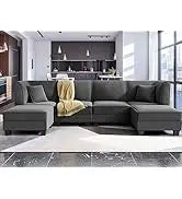 Convertible Sectional Sofas Couches for Living Room,L Shaped Couch with Storage Ottoman,Small Sectional 3 Seater Sofa Small