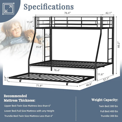 Cama alta de tamaño completo con escritorio y estantes de almacenamiento, estructura de cama completa con 2 escaleras laterales para niños, adolescentes y adultos, ahorro de espacio