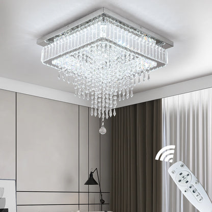 Modern Luxury Crystal Led Pendant Light Rain Drop Chandelier Ceiling Lamp Dining Living Room Nordic Decor Indoor Hanging Fixture