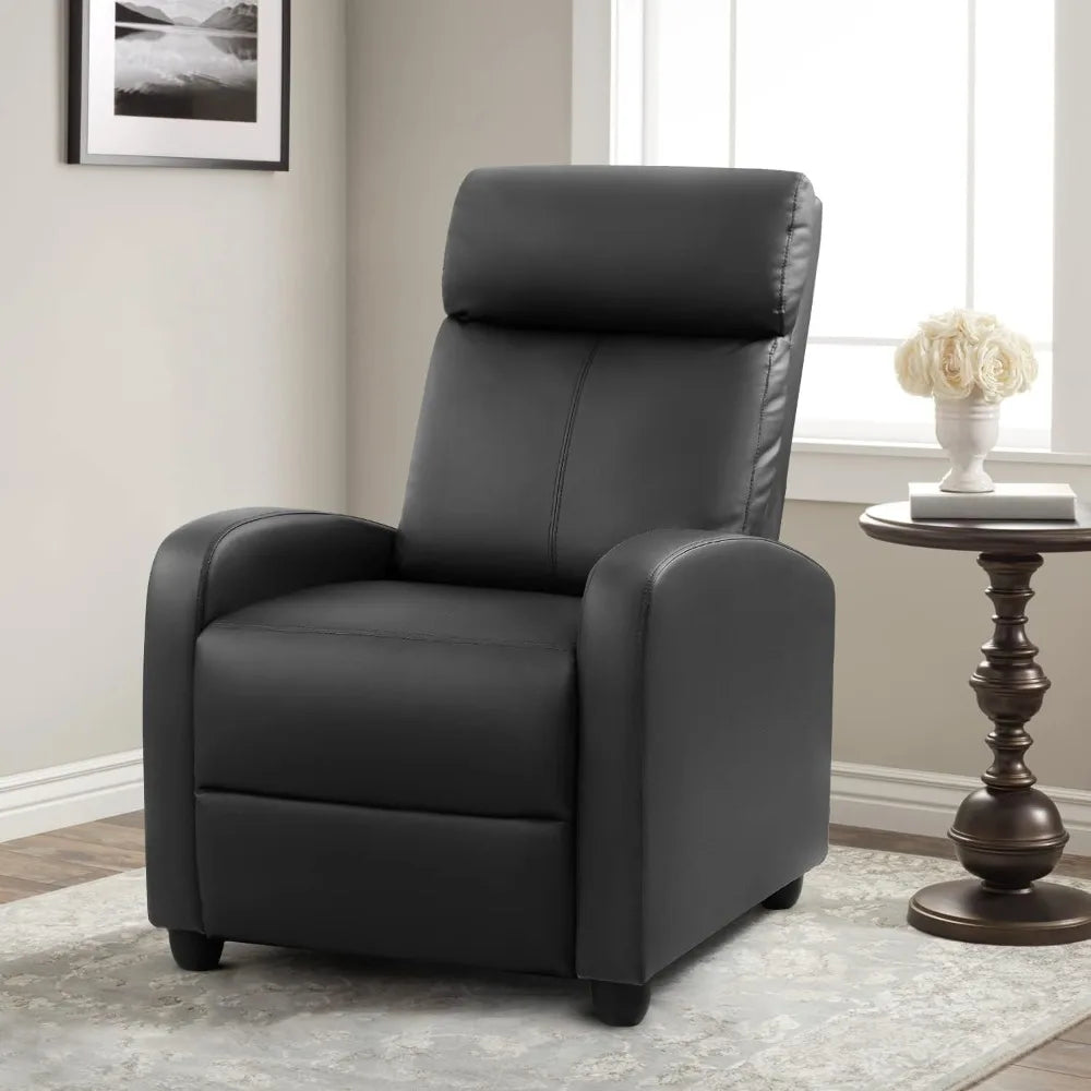 Fauteuil inclinable de massage pour salon Fauteuil inclinable réglable en cuir PU Sièges de cinéma maison Canapé simple Winback moderne