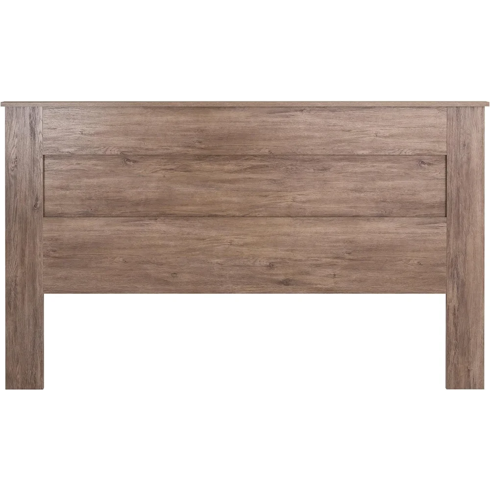 Cabeceros Marco de cama Queen con cabecero 160x200 Cabecero King de madera simplista gris Drifted 2,25 "DX 81" WX 48 "H Cabecero