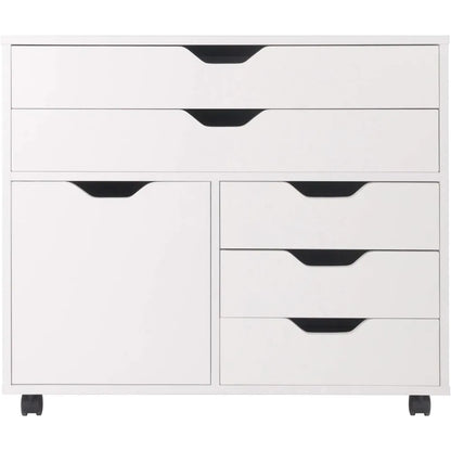 Gabinete Halifax de madera Winsome, 26 pulgadas de alto, blanco