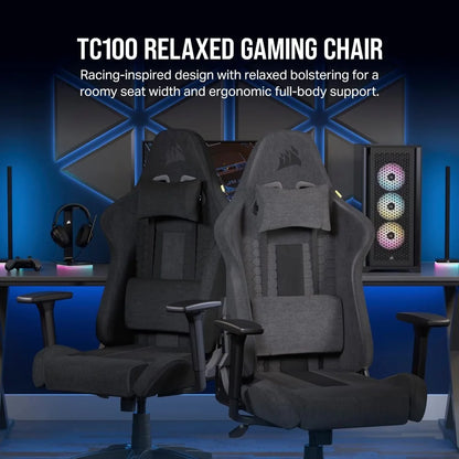 Gray and Black Gamingchair One Size Computer Chair TC100 Relaxed Gaming Chair Office Chairs Gamer Armchair Ergonomic Furniture