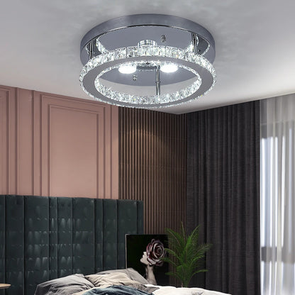 Modern K9 Luxury Crystal Ceiling Lamp Smart Led Living Dining Room Pendant Light Chandelier Remote Control Hanging Decor Luminai