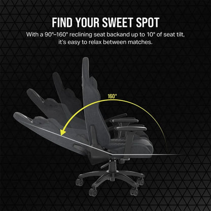 Gray and Black Gamingchair One Size Computer Chair TC100 Relaxed Gaming Chair Office Chairs Gamer Armchair Ergonomic Furniture