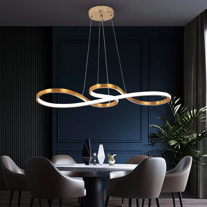 Lampe suspendue moderne en acrylique nordique, plafonnier à LED, design artistique, luminaire suspendu minimaliste pour salle à manger, intérieur