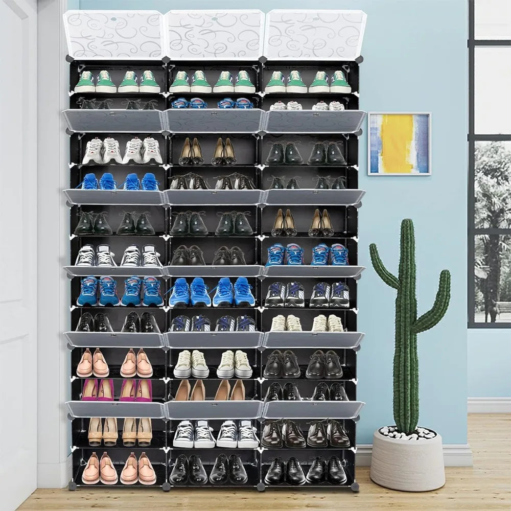 Shoerack BLACK Shoes Organizer Slippers Free Shipping Boots Perfect For Entryway Hallway Closet Living Room Furniture Home