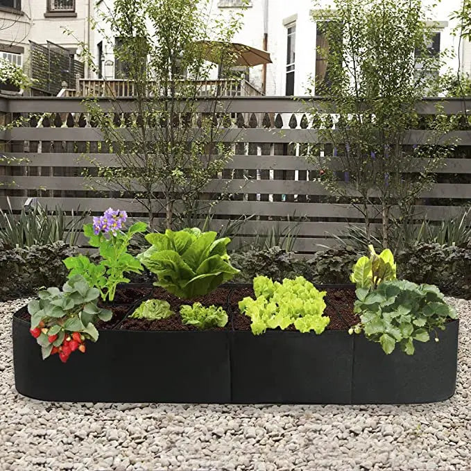 Sac de plantation de jardin Sac de plantation en feutre multi-grilles Pot de plantation de légumes Pot de plantation de fleurs Sac de nutrition pour plantes