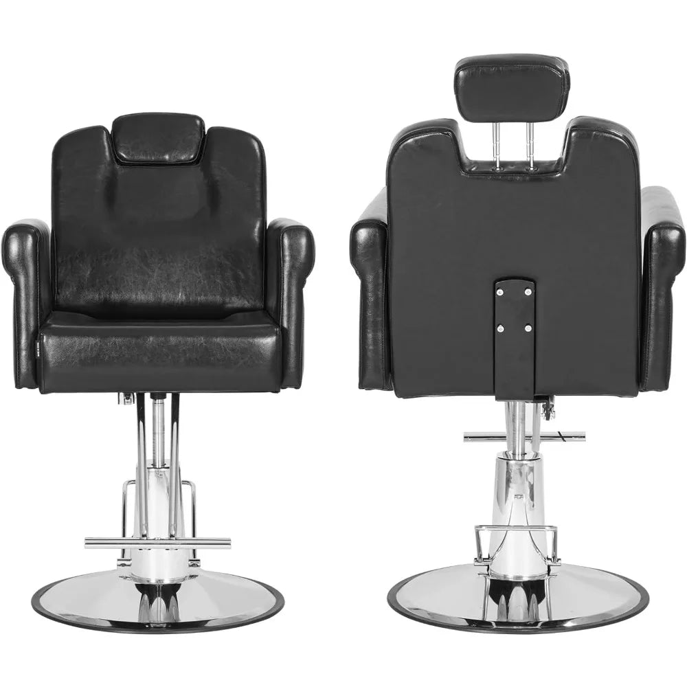 Barber Chair Recliner Salon Chair Hair Spa Chair with Hydraulic Pump,Adjustable Height 360Degrees Swivel Hair Salon Equipment