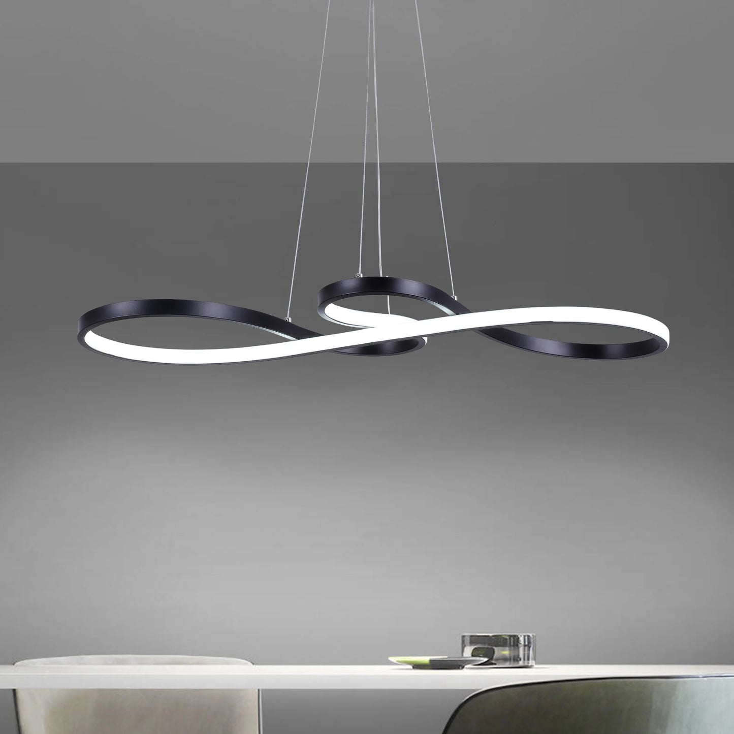 Lampe suspendue moderne en acrylique nordique, plafonnier à LED, design artistique, luminaire suspendu minimaliste pour salle à manger, intérieur