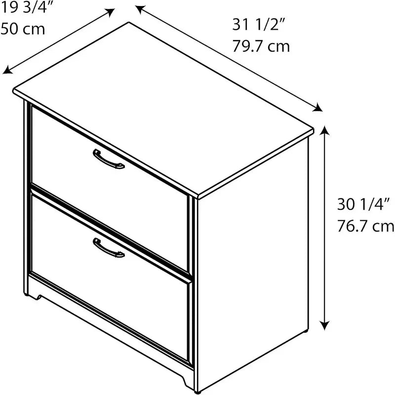 2 Drawer Lateral File Cabinet | Letter, Legal, and A4-Size Document Storage for Home Office,Harvest Cherry