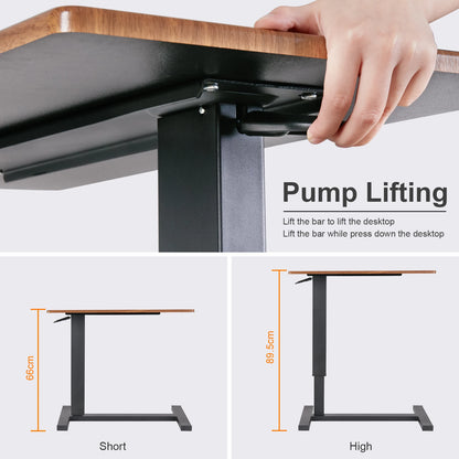 Mesa de noche con ruedas para trabajo pesado, mesa de noche con altura ajustable, escritorio para computadora portátil, bandeja para cama médica para el hogar, mesa auxiliar para cama de hospital