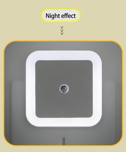 Luz LED nocturna con sensor inteligente controlado por luz, miniluces de pared con enchufe UE, Reino Unido y EE. UU. para dormitorio, pasillo, pasillo, escaleras, lámpara de noche