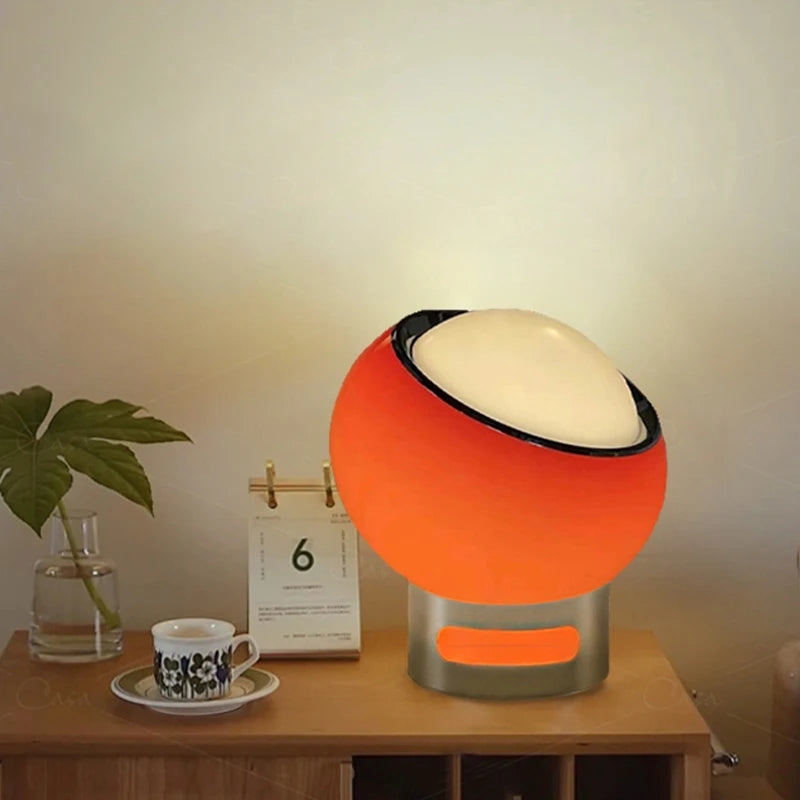 Nouvelle lampe de table créative en forme de boule de protéines en verre de lait, veilleuse d'ambiance pour la maison, décoration de salon, chambre à coucher, chevet, bureau