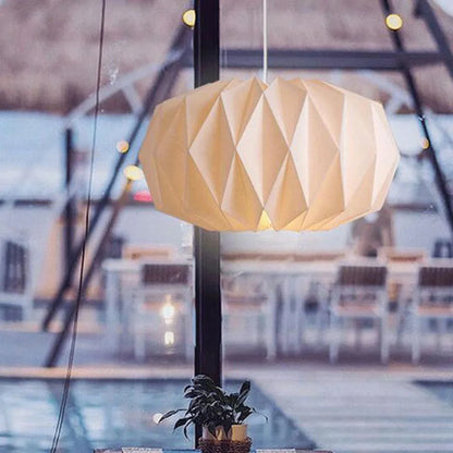 Pendant Lamp Origami Lantern Shade Chandelier Ceiling Pendant Lampshade Decoration DIY Puzzle Lights Modern Lamp Shade