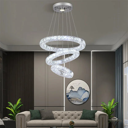 Crystal Chandeliers Luminaria Nordic Pendant Lamp Decorative Led Ceiling Lamps Hanging Light Fixture For Dining Room Bedroom