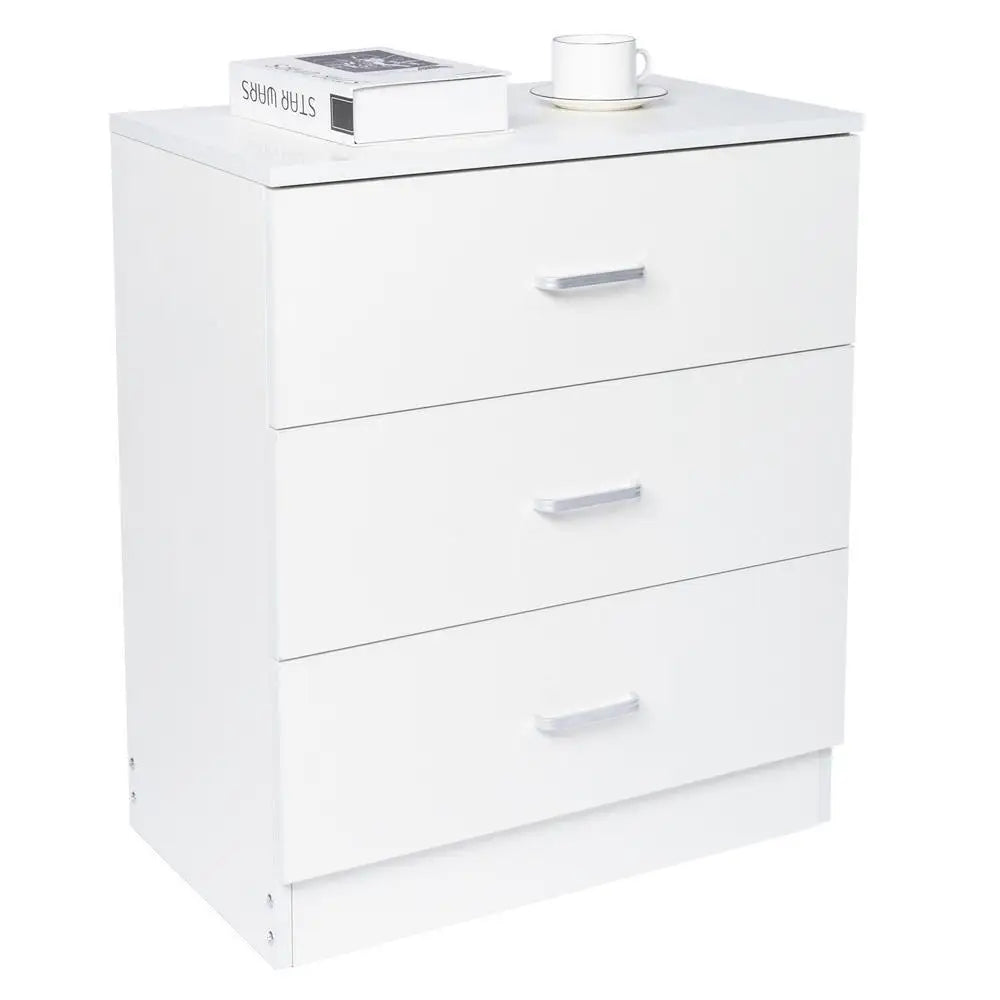 Ensemble de 2 commodes à 3 tiroirs pour table de nuit, organisateur de rangement, armoire de chambre à coucher