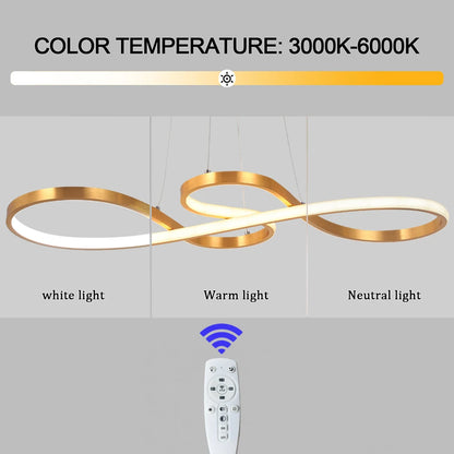 Modern Chandelier Cord Pendant Light Acrylic Led Ceiling Lamp Minimalist Dining Living Room Hotel Decor Luminair Hanging Fixture