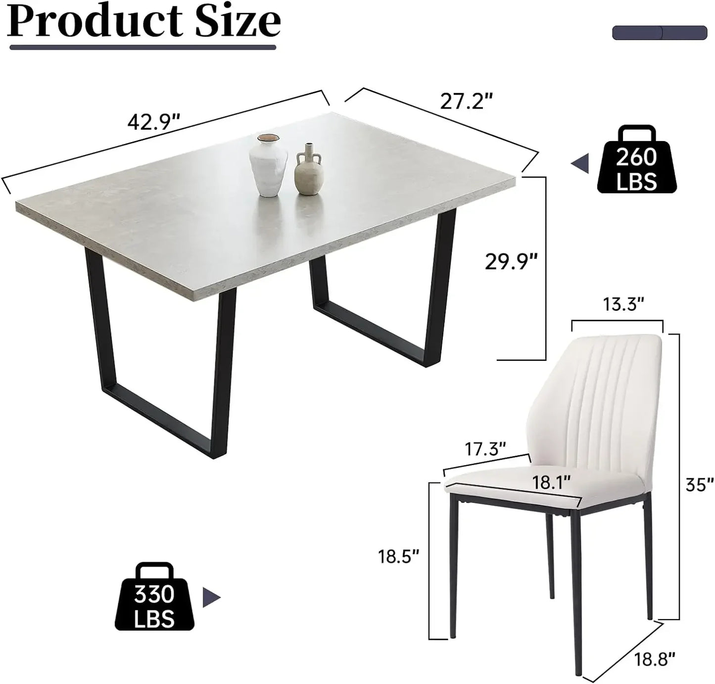 Ensemble de table à manger avec banc, table de cuisine moderne 3 pièces avec banc d'angle à siège droit et banc pour meubles de salle à manger familiale