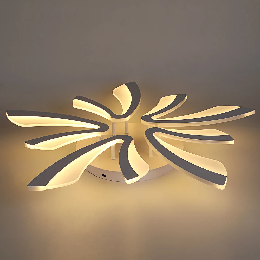 Plafonnier LED moderne en acrylique, éclairage d'intérieur, luminaire décoratif de plafond, idéal pour un salon, une chambre à coucher ou une cuisine