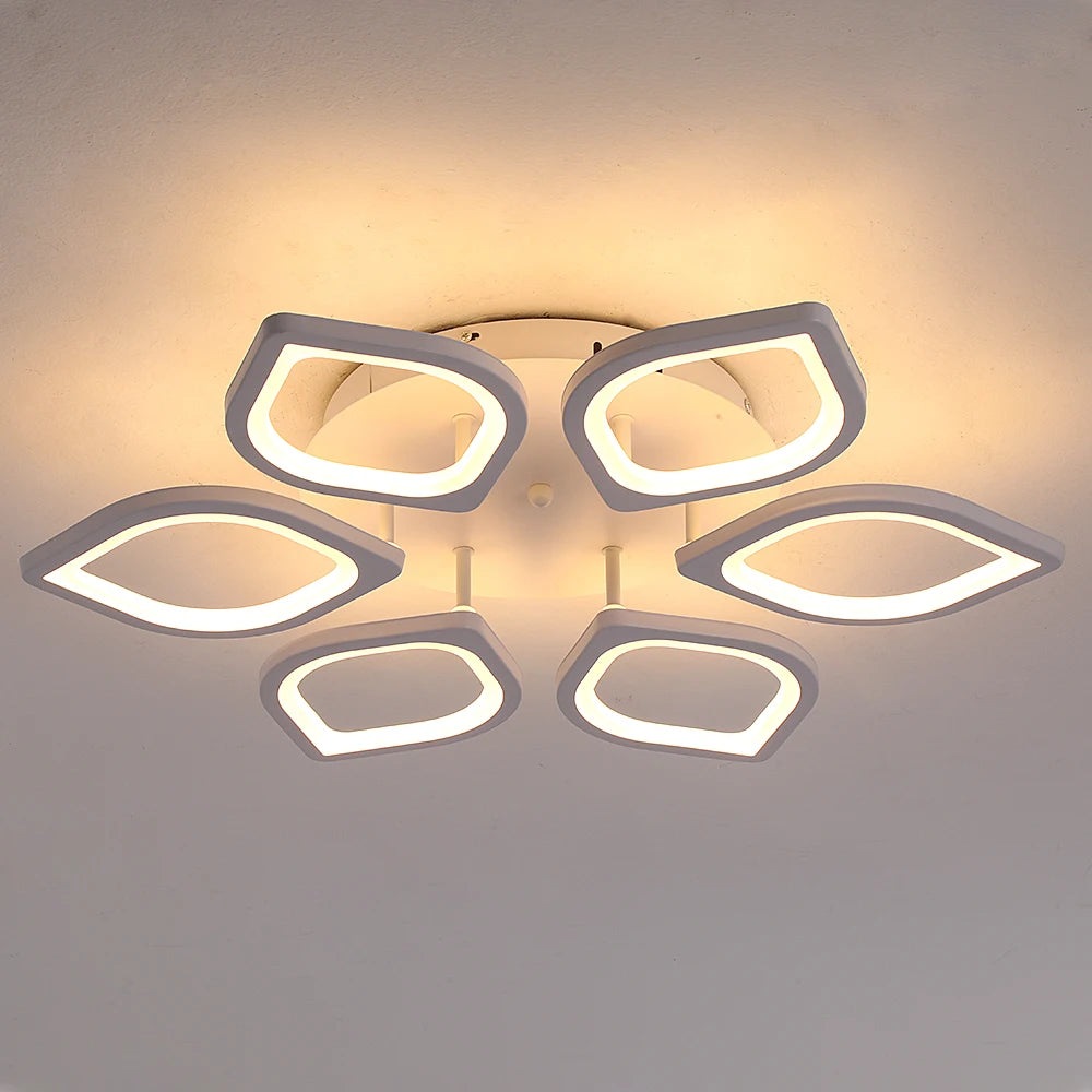 Plafonnier LED moderne en acrylique, éclairage d'intérieur, luminaire décoratif de plafond, idéal pour un salon, une chambre à coucher ou une cuisine