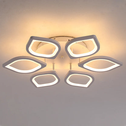 Plafonnier LED moderne en acrylique, éclairage d'intérieur, luminaire décoratif de plafond, idéal pour un salon, une chambre à coucher ou une cuisine