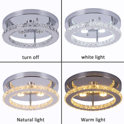 Modern K9 Luxury Crystal Ceiling Lamp Smart Led Living Dining Room Pendant Light Chandelier Remote Control Hanging Decor Luminai