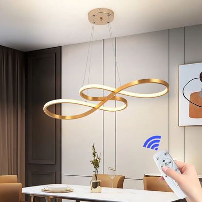 Lampe suspendue moderne en acrylique nordique, plafonnier à LED, design artistique, luminaire suspendu minimaliste pour salle à manger, intérieur