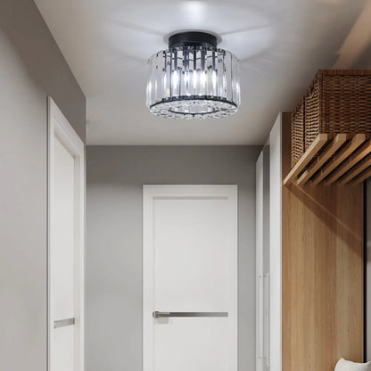 Plafonnier moderne minimaliste à LED K9 en cristal, luminaire décoratif de plafond pour chambre à coucher, salon, salle à manger, balcon, couloir