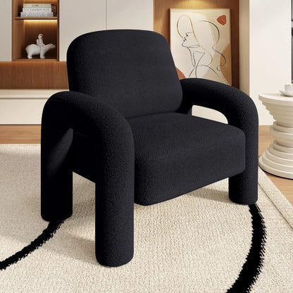 Fauteuils d'appoint modernes Fauteuil Teddy Accoudoirs rembourrés Fauteuils Chaise Confortable et moelleuse Chaises de lecture pour salon Maison