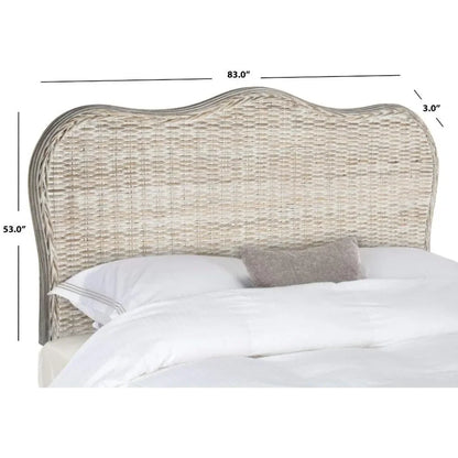 Home Collection Imelda White Washed Headboard (King),Original Bed Headboards Large Bed Headboards