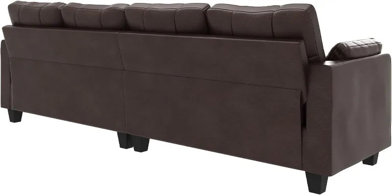 Reversible Sectional Sofa L-Shape Sofa Convertible Couch 4-Seater Sofas Sectional， Sofa Set Living Room Furniture