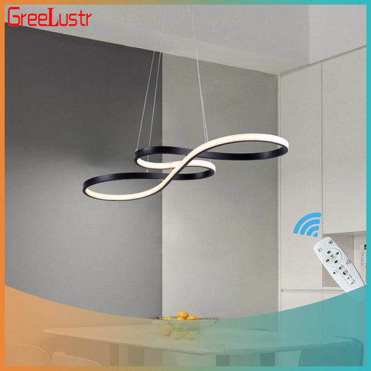 Modern Pendant Light Nordic Acrylic Chandelier Led Ceiling Lamps Art Design Minimalist Dining Room Hanging Light Fixture Indoor