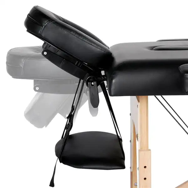 Table de massage portable à 2 sections 83''/84'' Lit facial professionnel Lits d'esthéticienne pour cils Pliable ergonomique - Hauteur réglable