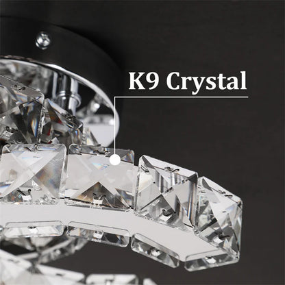 Simple Bedroom Ceiling Lamp Crystal Led Lighting Chandelier Suitable For Cloakroom Aisle Porch Changeable Pendant Lamp Fixture