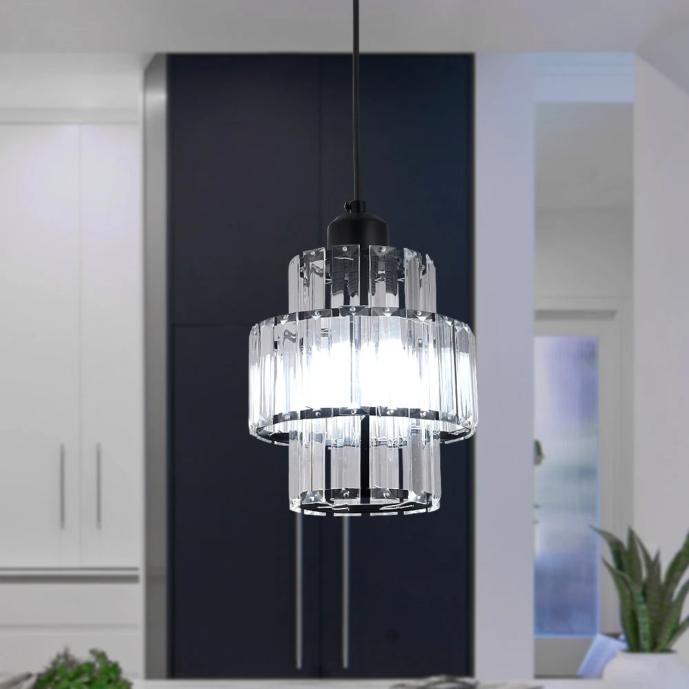 Luxury Pendant Light Crystal LED Chandelier Nordic Home Decor Ceiling Lamp Modern Kitchen Island Dining Living Room Fixture Lum