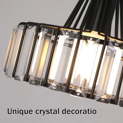 K9 Crystal Pendant Ceiling Lamp Modern Chandelier Living Room Nordic House Hanging Light Fixture Hotel Loby Hall Decor Led Lumin