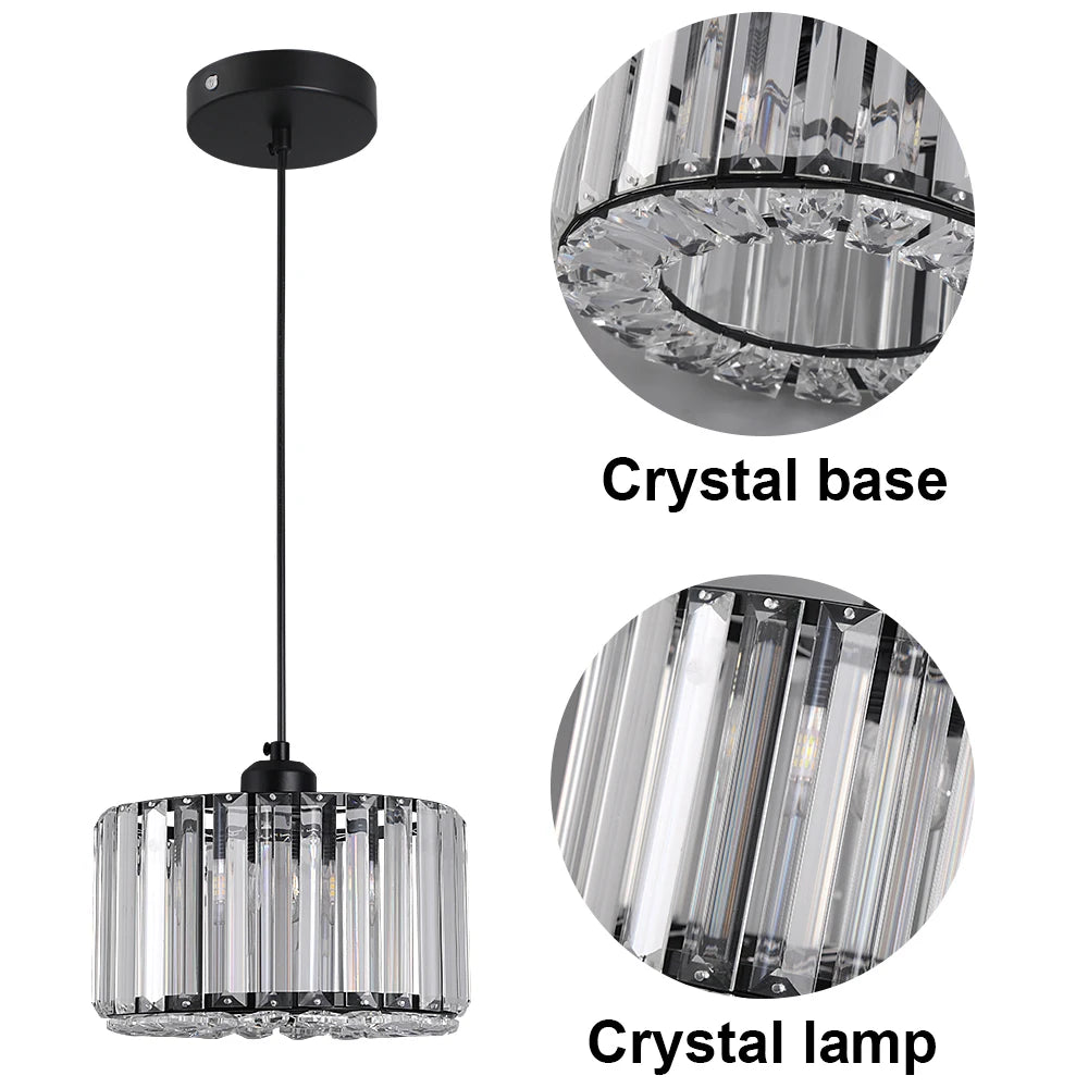 Lampe suspendue à LED en verre, lampe de plafond moderne réglable pour salon, salle à manger, allée nordique, décoration de balcon, couloir, luminaire suspendu