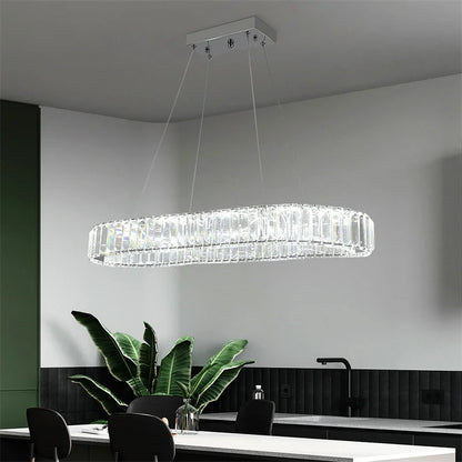 Modern Crystal Chandelier Dining Room Decor Pendant Hanging Light Fixtures For Living Room Ceiling Lamp Lustre Home Decoration