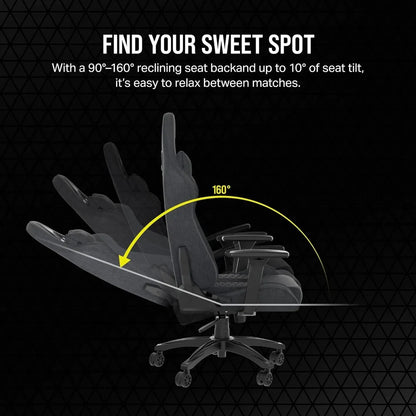 Gray and Black Gamingchair One Size Computer Chair TC100 Relaxed Gaming Chair Office Chairs Gamer Armchair Ergonomic Furniture