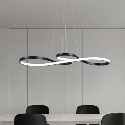 Lampe suspendue moderne en acrylique nordique, plafonnier à LED, design artistique, luminaire suspendu minimaliste pour salle à manger, intérieur